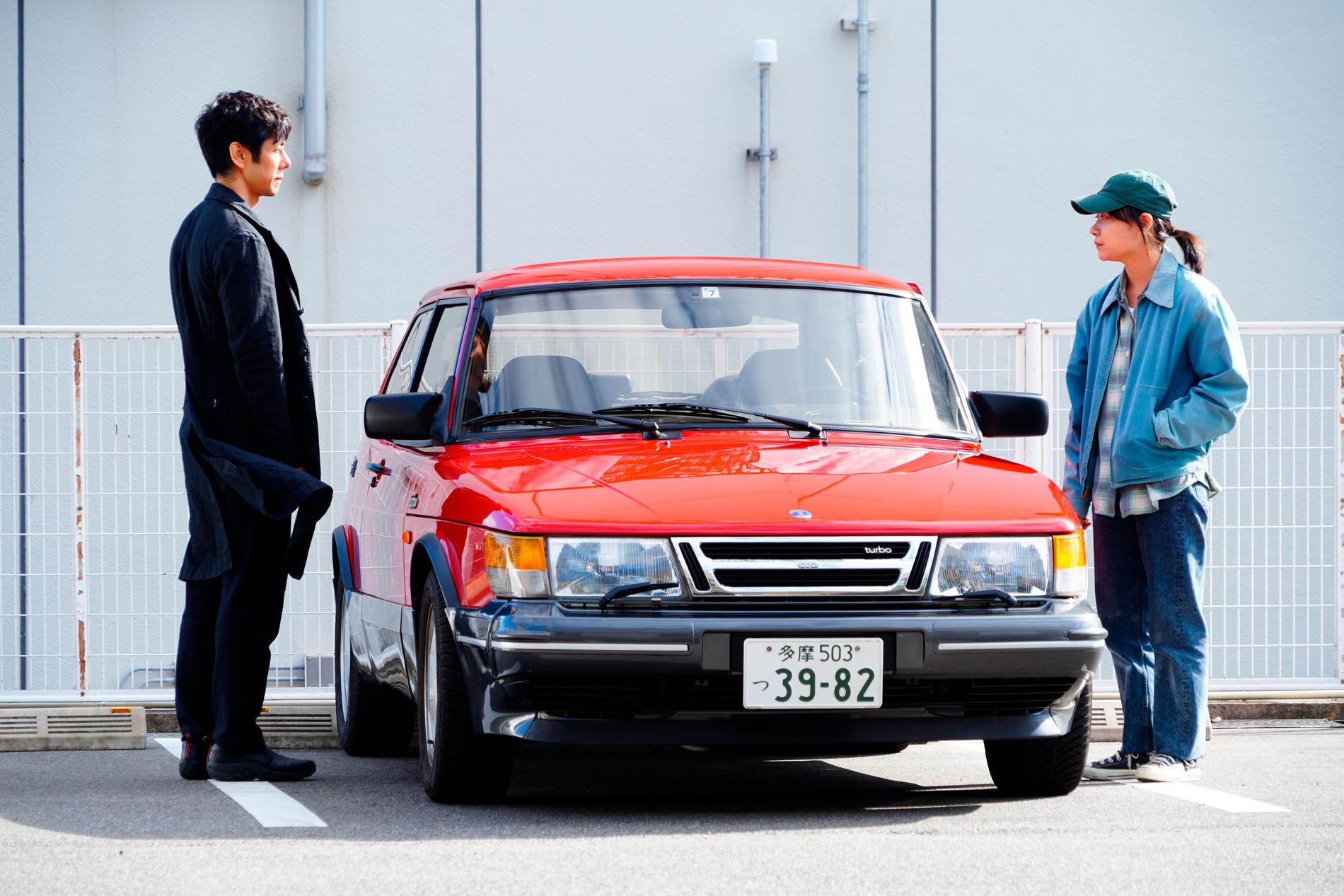Hidetoshi Nishijima och Toko Miura i ”Drive my car”.