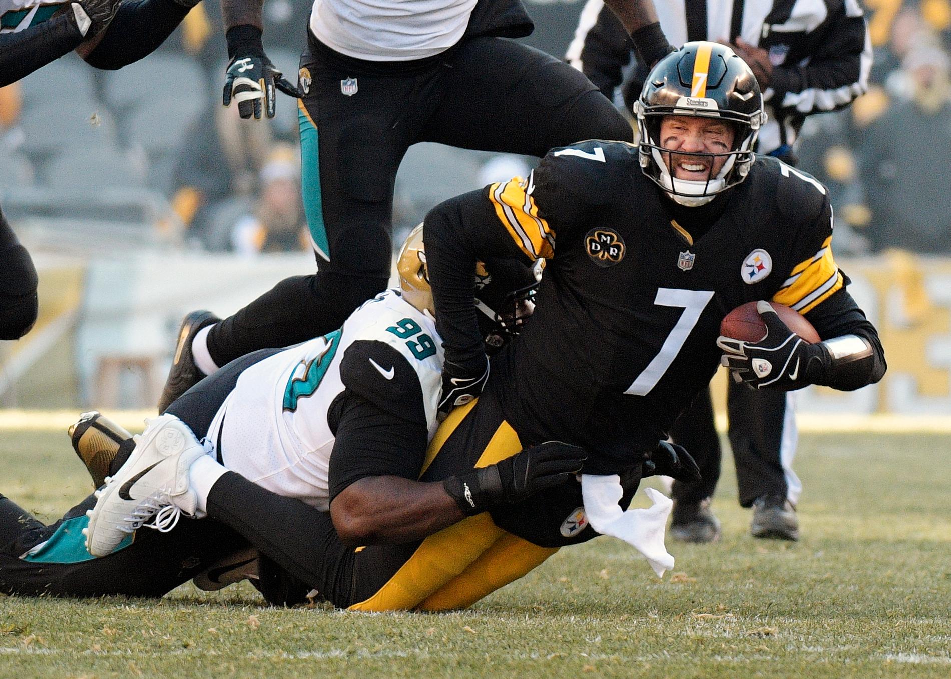 Pittsburghs quarterback Ben Roethlisberger i en match mot Jacksonville i fjol.