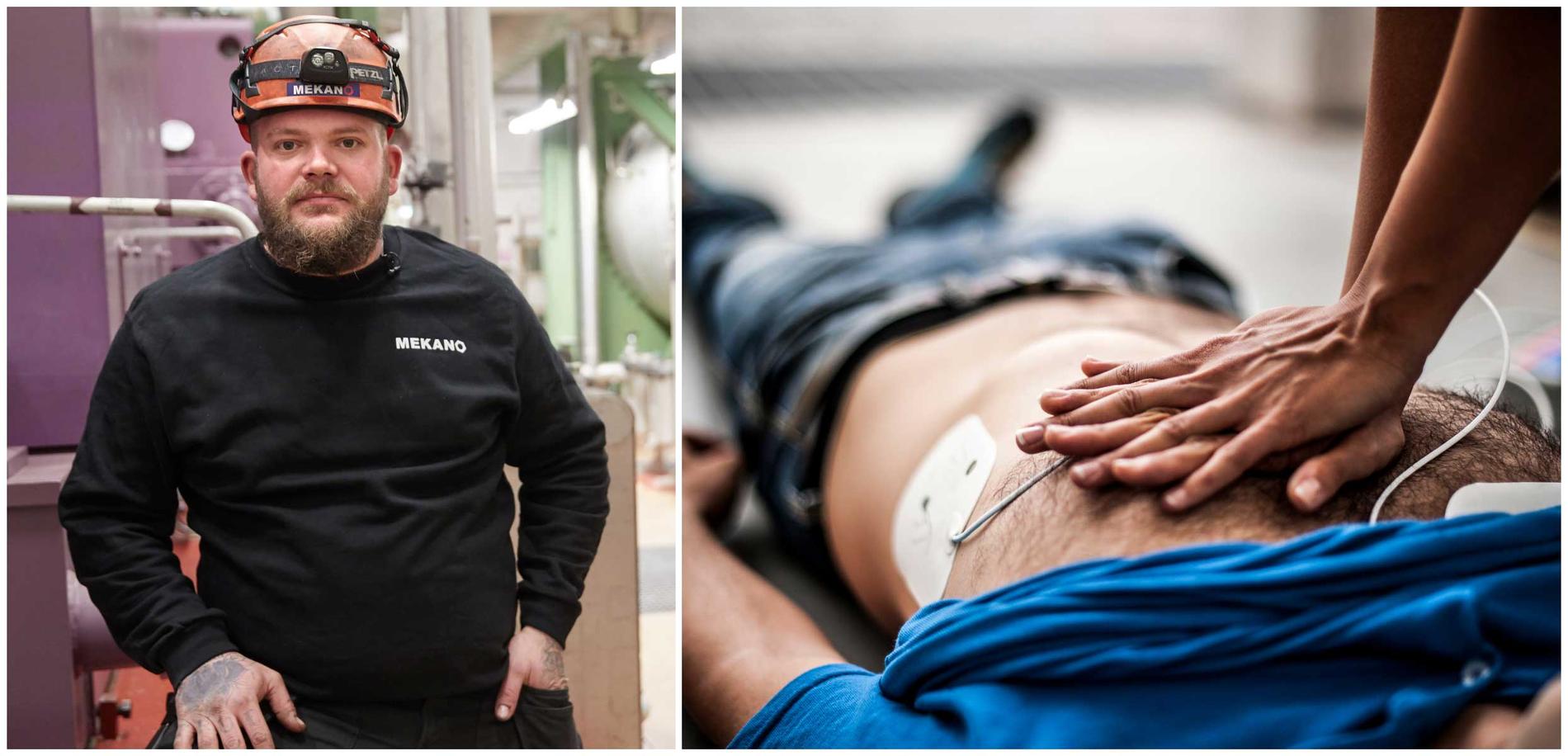 Stefan Katz räddade livet på sin kollega när han fick hjärtstopp. Tack vare att han kunde hjärt- och lungräddning kunde Stefan få liv i mannen. 