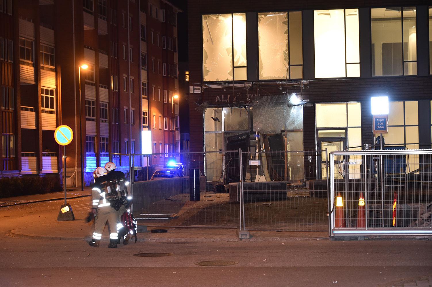Kraftig explosion i Malmö.