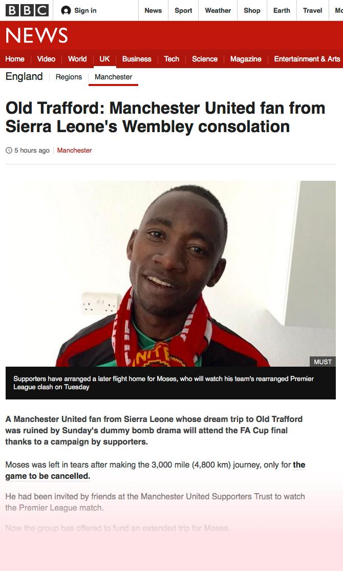 Skärmdump från BBC.