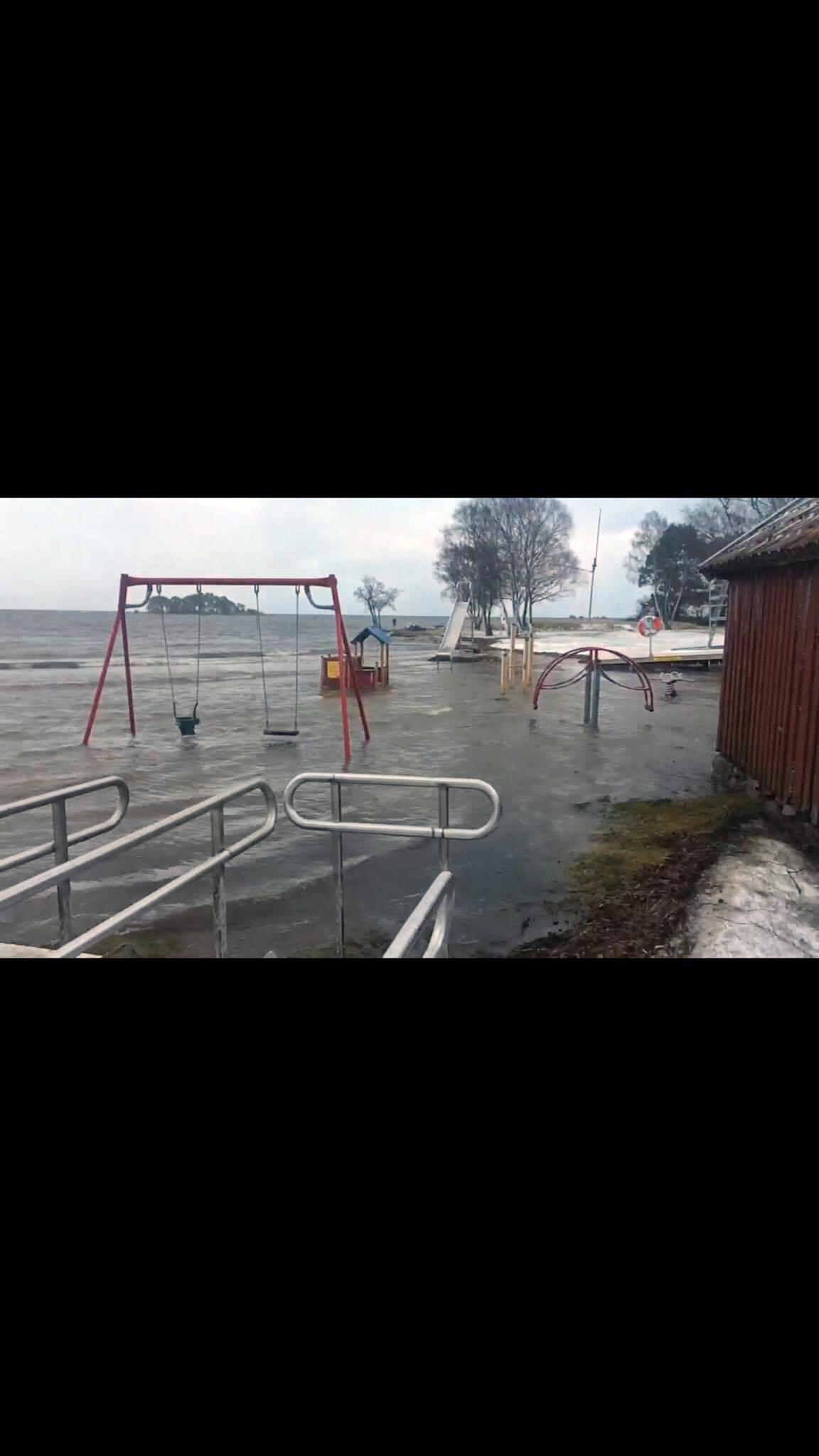 Översvämning i Småland.