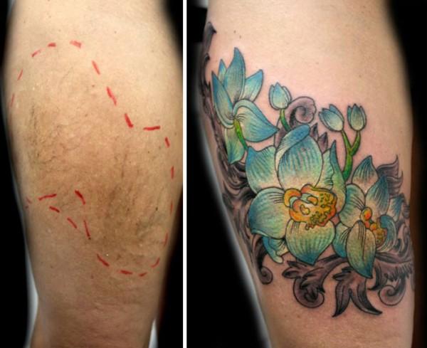 Flavia Carvalho inledde sitt projekt för två år sedan när hon tatuerade en kvinna som hade ett ärr på magen.