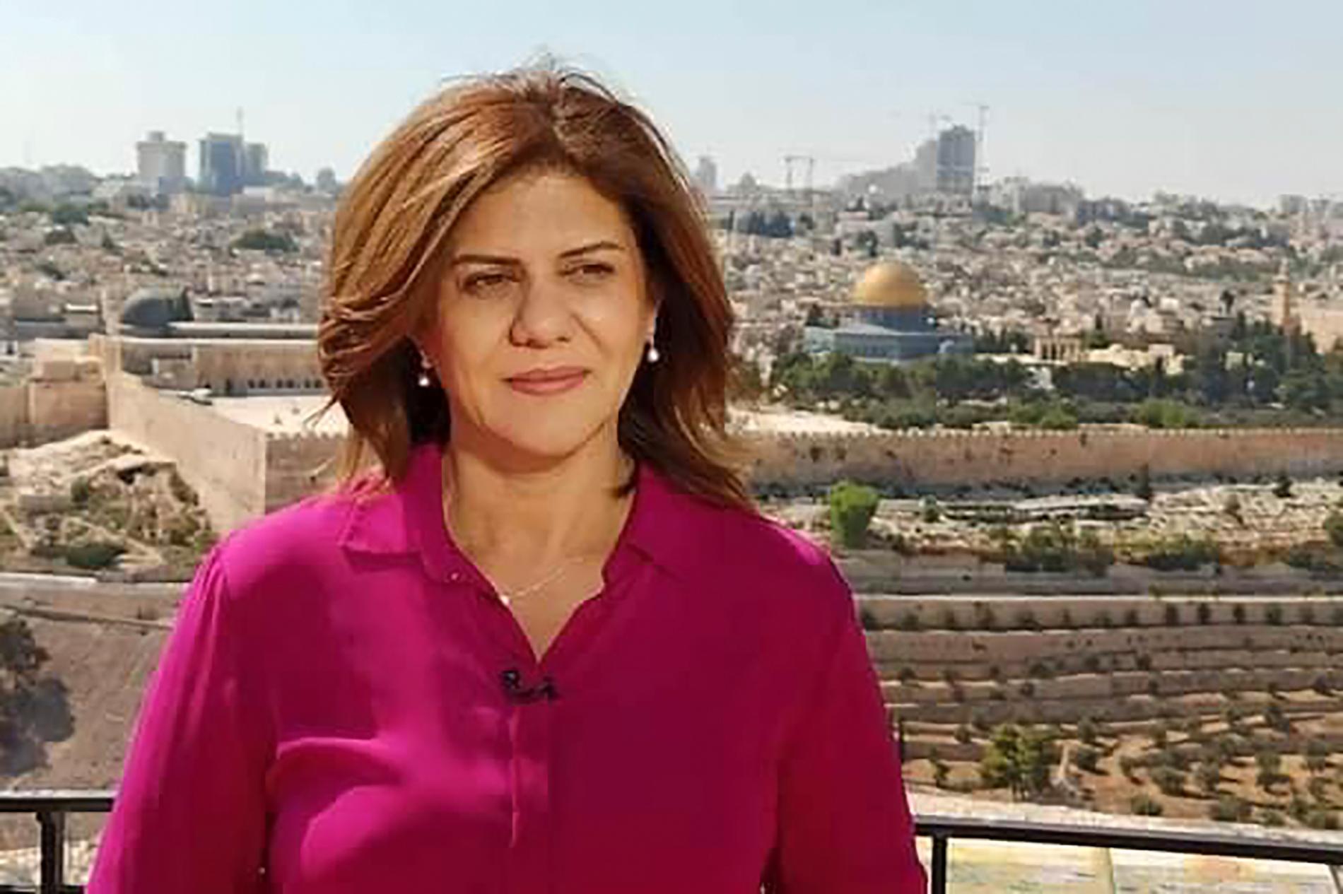 Shireen Abu Akleh var en erfaren reporter. Hon dödades på Västbanken i onsdags. Arkivbild.