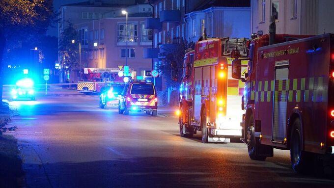 Explosionen inträffade i centrala Värnamo natten till torsdagen.