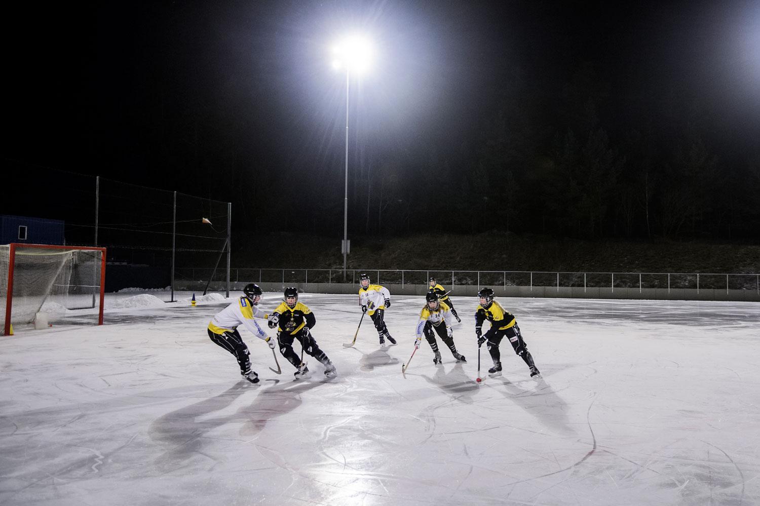 AIK har inte haft många träningspass på fullstor is under säsongen.