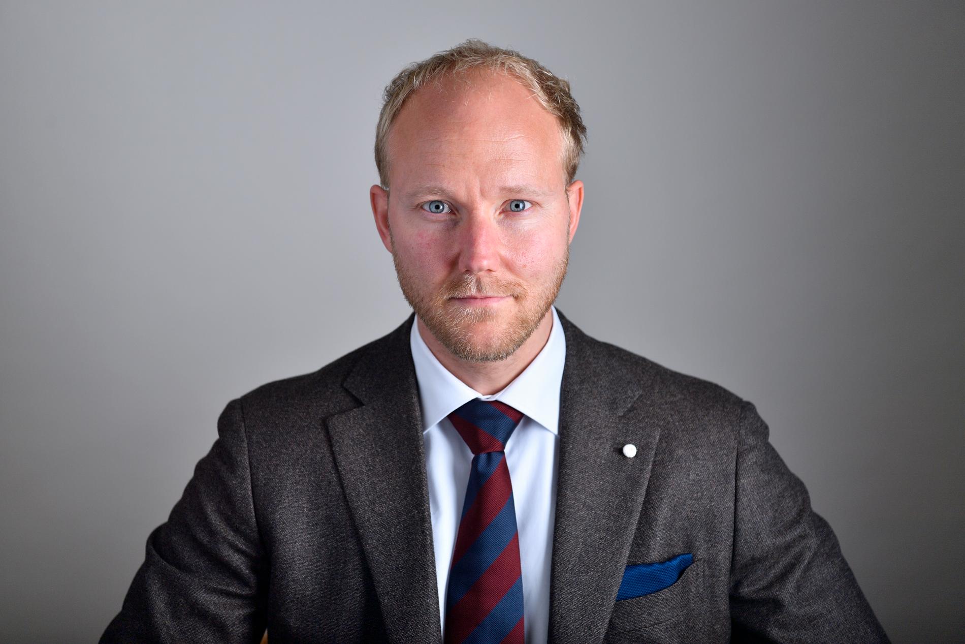 Ludvig Aspling, riksdagsledamot för Sverigedemokraterna.