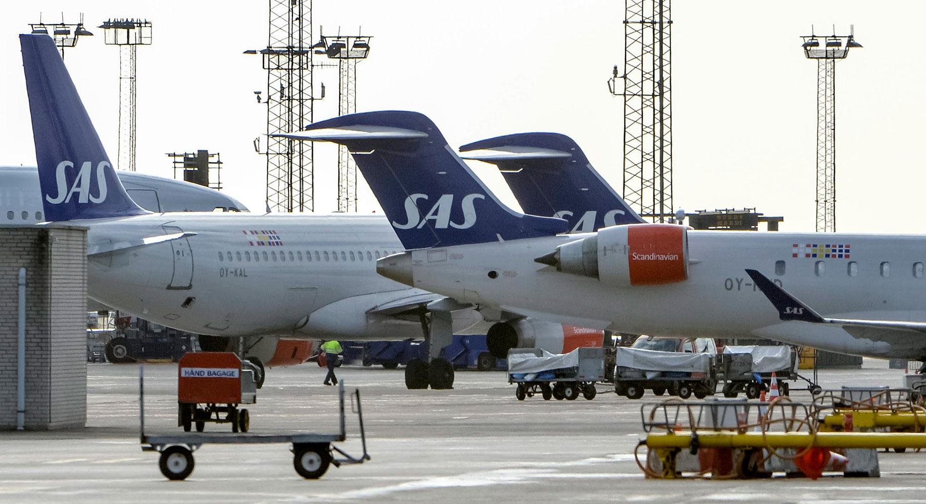 På måndagsmorgonen var ett antal planerade avgångar och ankomster från Köpenhamns flygplats Kastrup inställda på grund av strejken.
