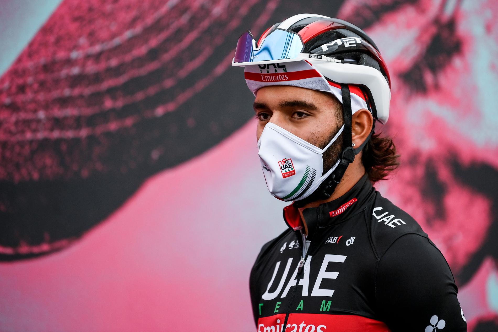 Fernando Gaviria inför torsdagens 13:e etapp i Giro d'Italia.