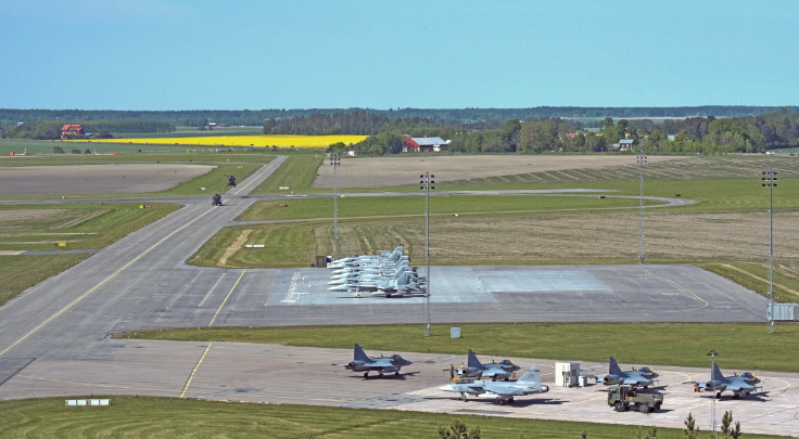 Uppsala flygplats ligger vid Uppsala garnison strax norr om centrala Uppsala. Det är en militära flygbas som drivs av Upplands flygflottilj F 16. Flottiljen ansvarar för stridsledning av Flygvapnets stridsflygplan och bevakning av det svenska luftrummet.