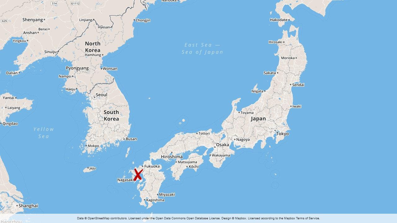 Skyfallen har drabbat sydvästra Japan.