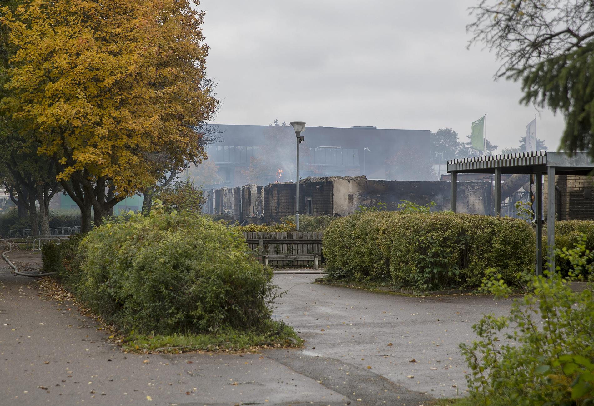 Gottsundaskolan brann ner den 8 oktober 2018