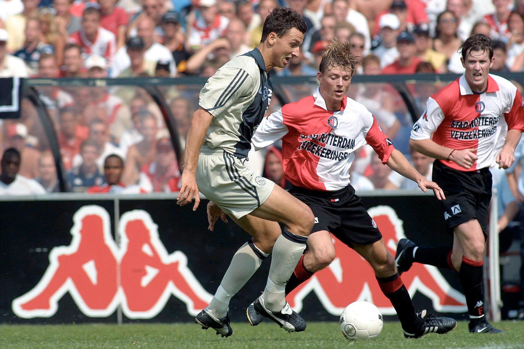 Zlatan och Tomasson när Ajax och Feyenoord möttes 2001.