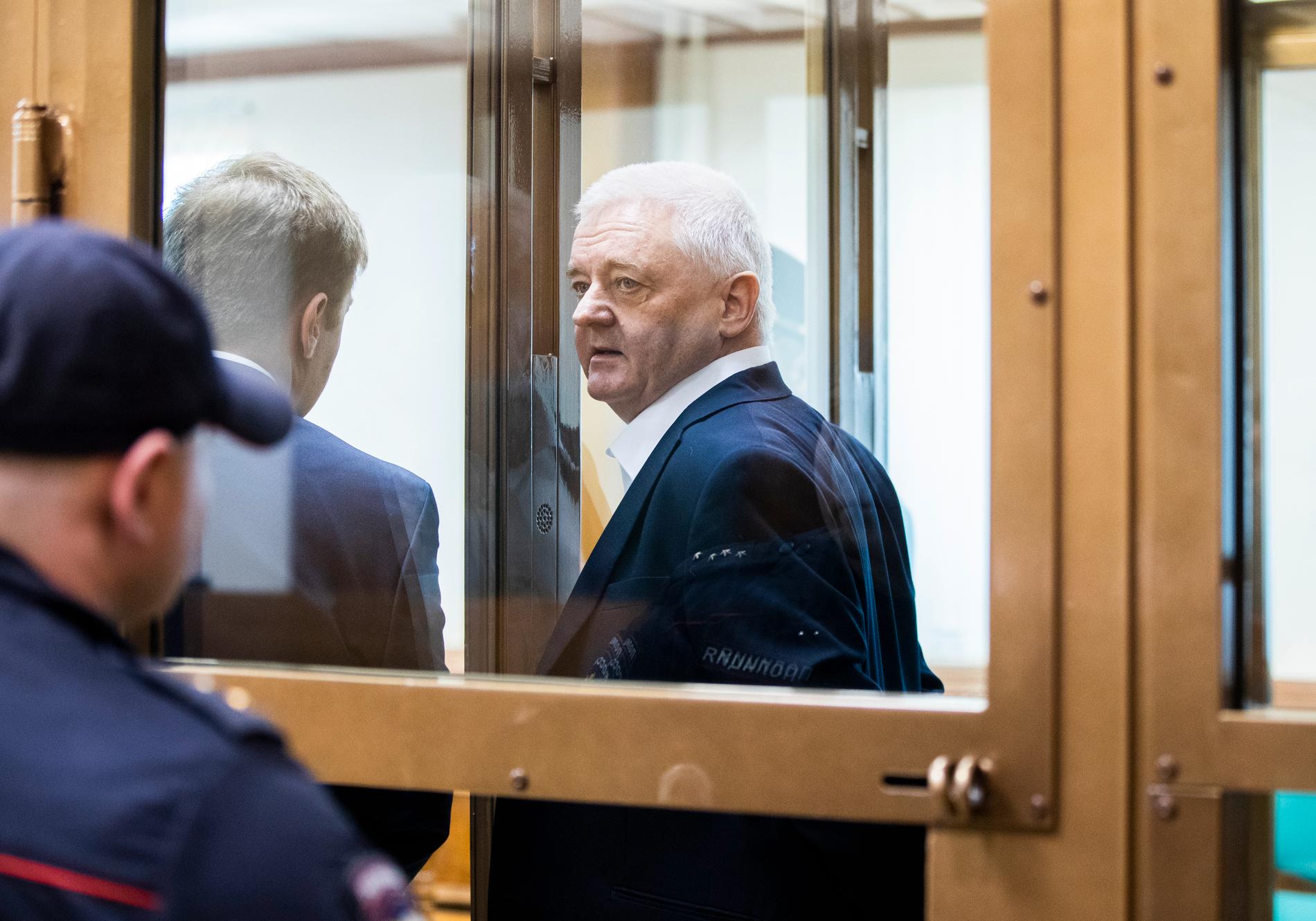 Norrmannen Frode Berg i domstolen i Moskva i april i år. Arkivbild