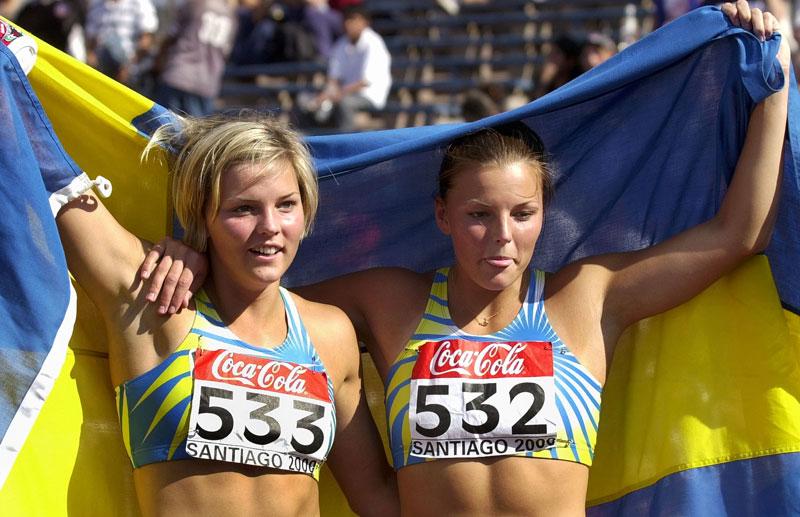 VM-guld Susanna sprang hem guldet på 100 meter häck vid junior-VM 2000, ett mästerskap som avgjordes i Chile.