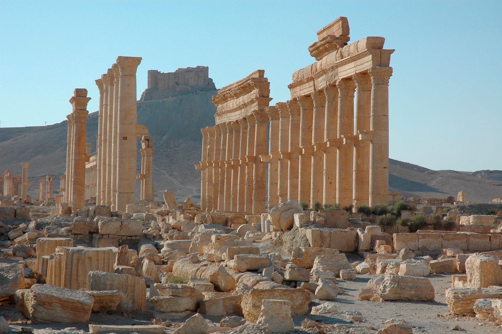 Palmyra i Syrien.