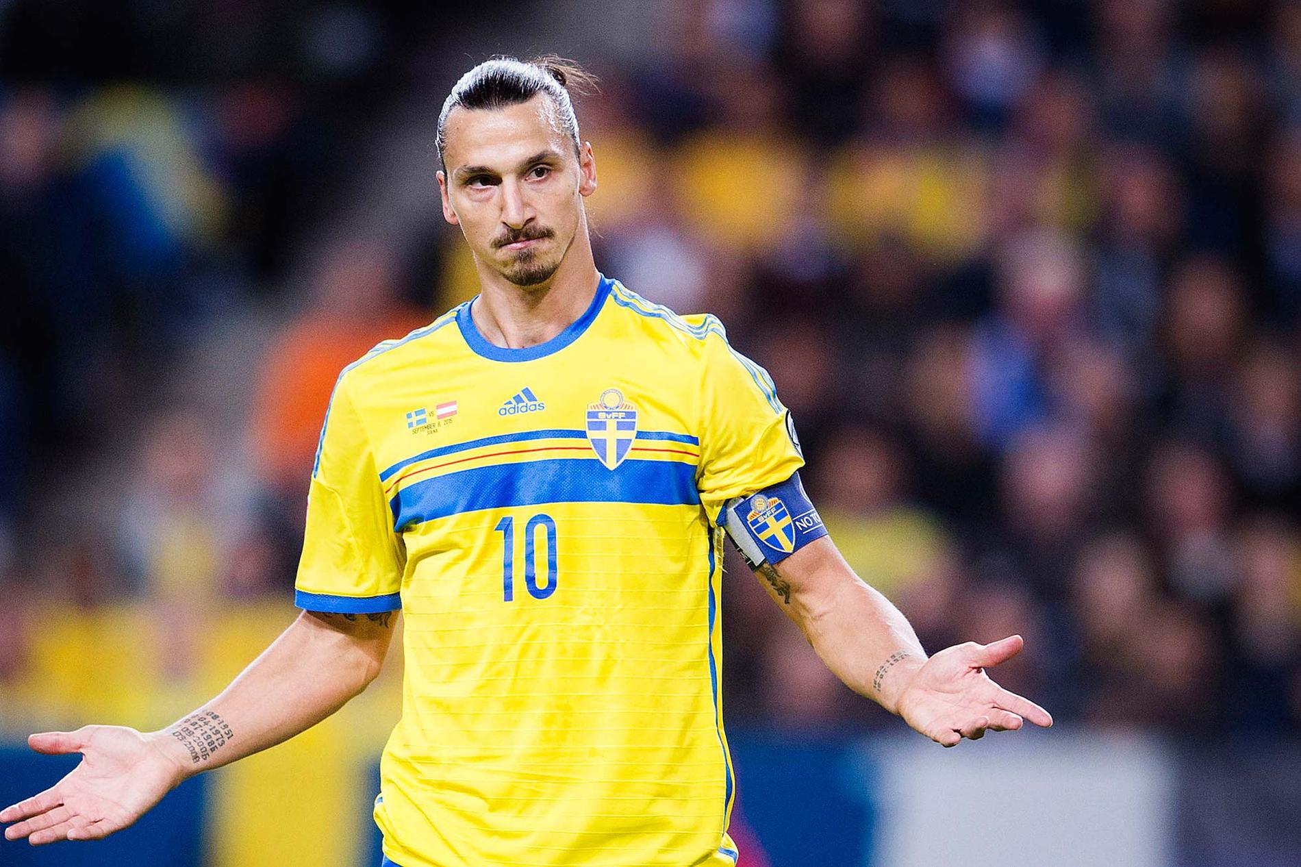 Zlatan Ibrahimovic är gjuten i elvan när Sverige missar stora mästerskap, men slipper tack och lov denna gång.