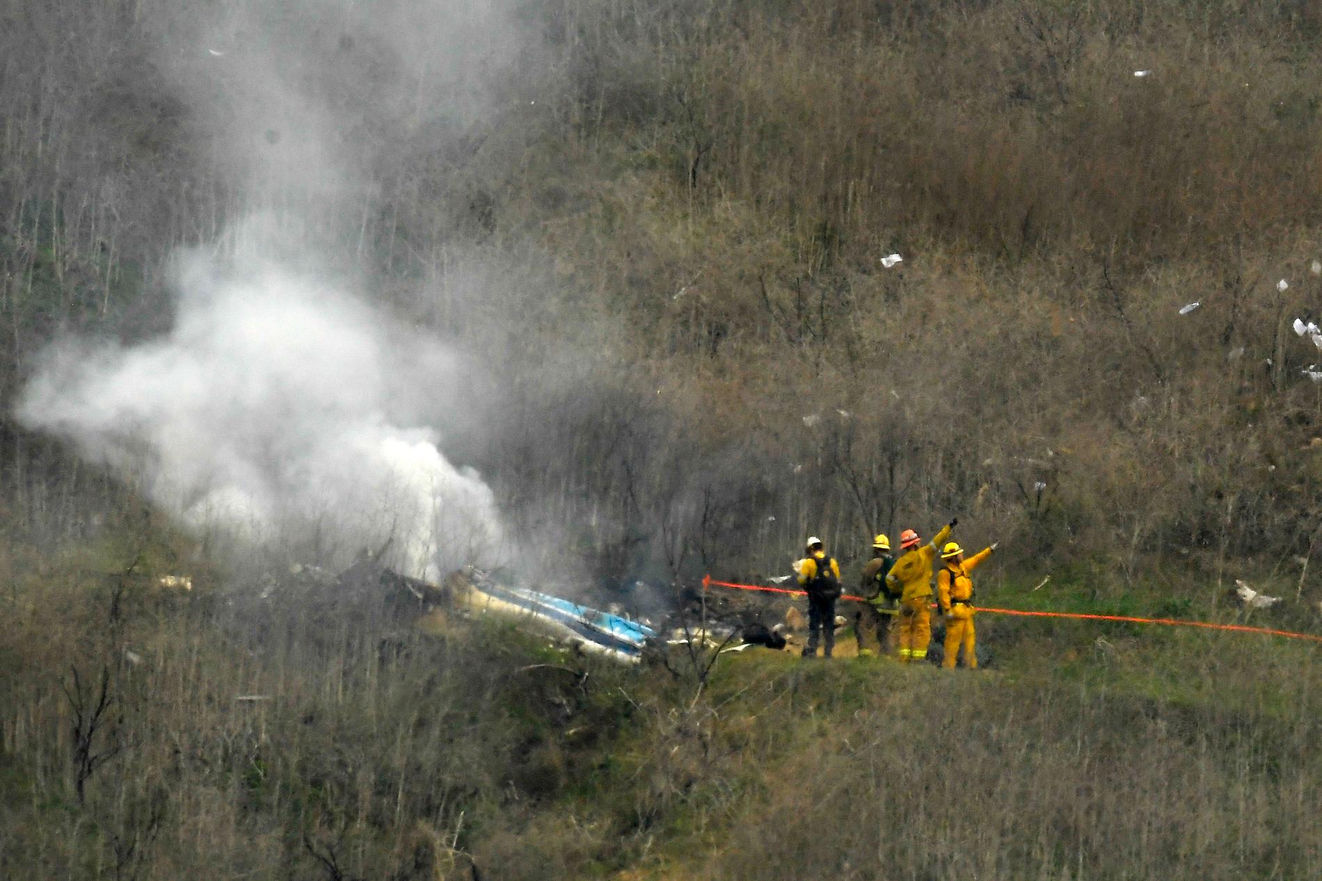 Helikoptern kraschade i Calabasas, Los Angeles, i Kalifornien.