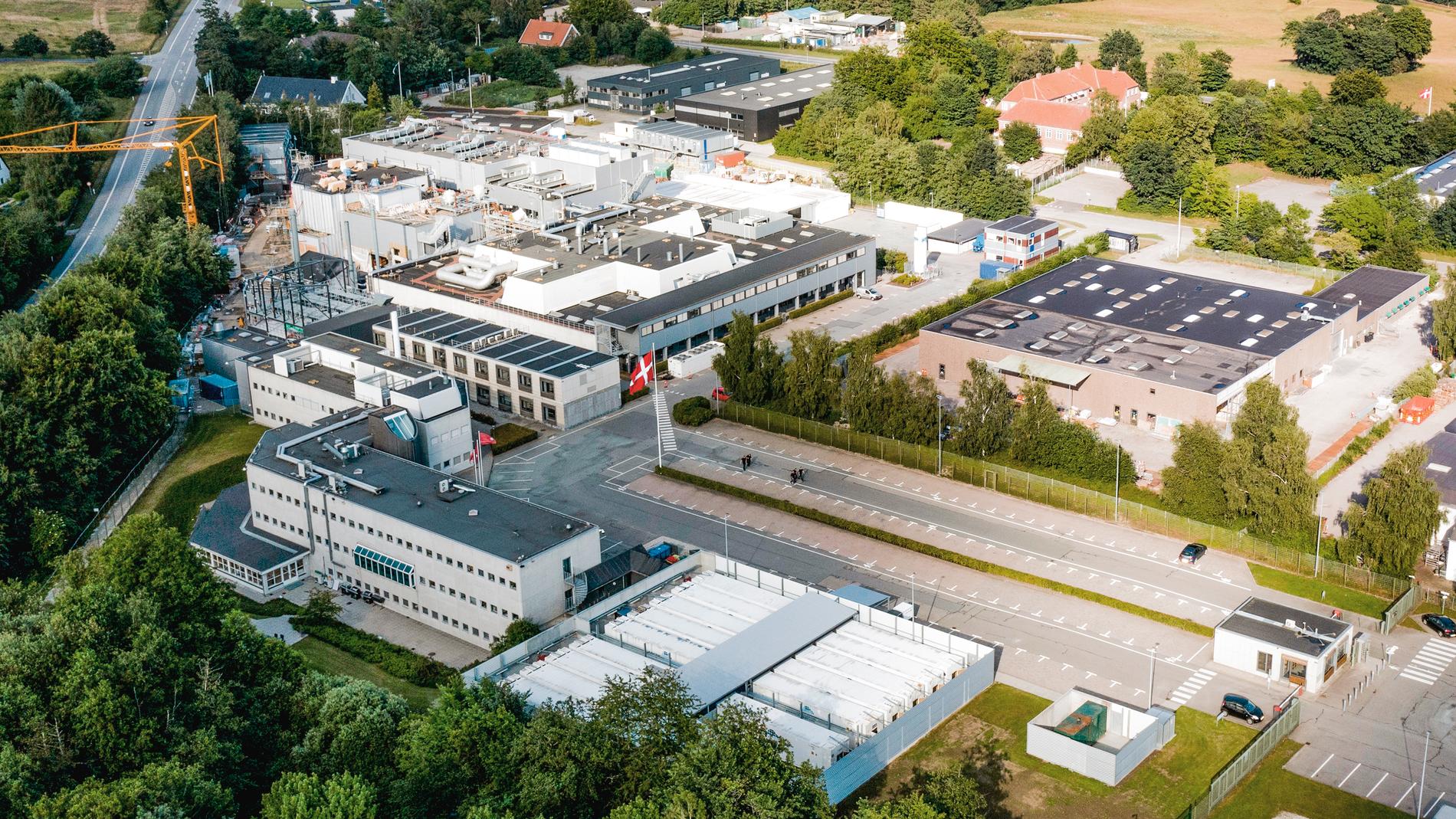 Vaccintillverkaren Bavarian Nordics fabrik i Kvistgård utanför Helsingör.