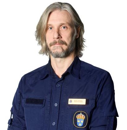 Pressbild på Daniel Wikdahl, presstalesperson hos Polisen region Stockholm.