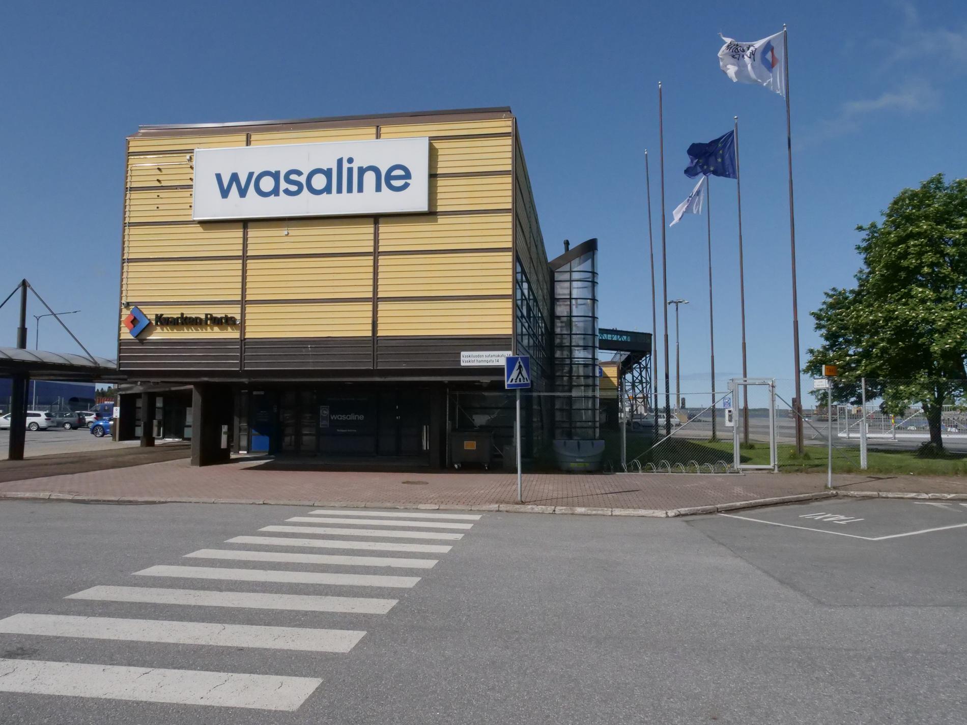 Terminalen för Wasaline, härifrån tar man sig från Vasa till Umeå.