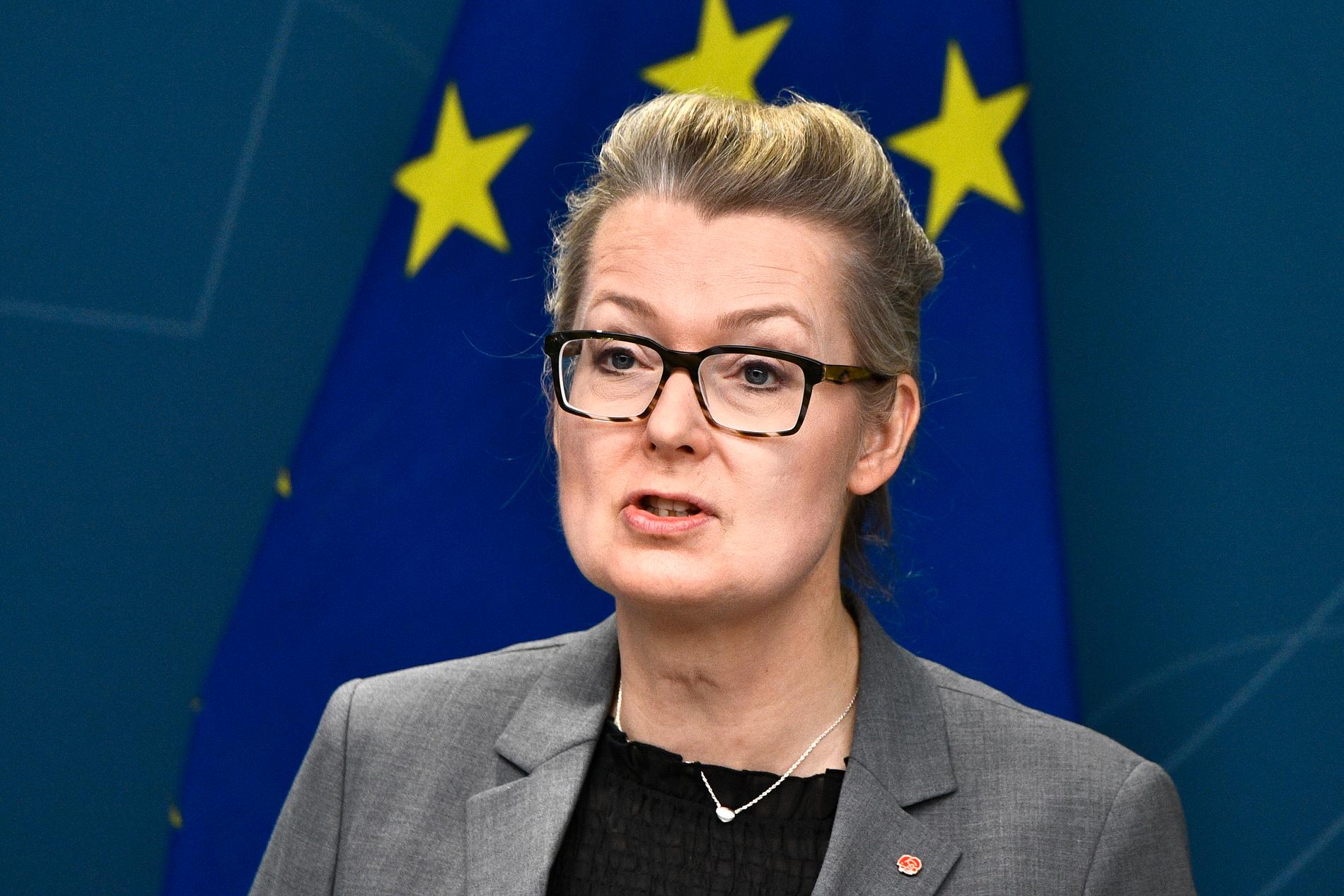 Skolminister Lina Axelsson Kihlblom.