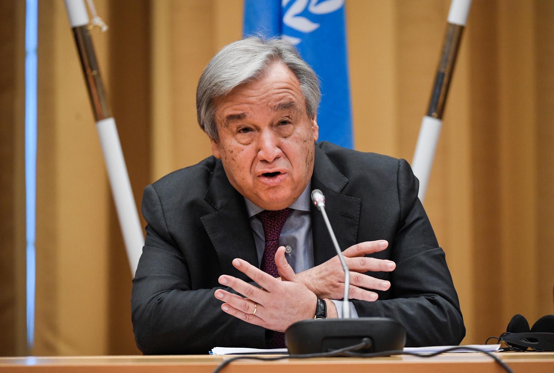 FN:s generalsekreterare António Guterres säger att FN har en lång väg att gå för att komma tillrätt med sexuella trakasserier. Arkivbild.