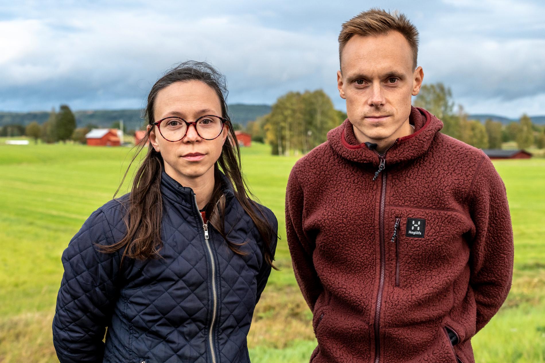 Aftonbladets nyhetsreporter Anna Sjögren och fotograf Pontus Orre.
