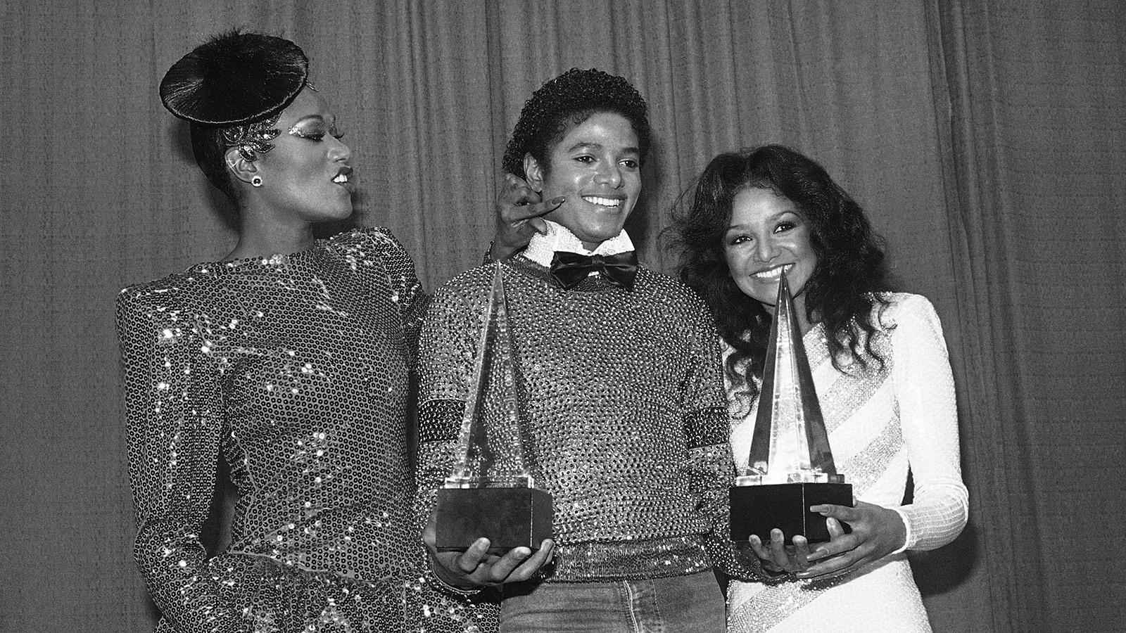 Bonnie Pointer med Michael Jackson och Latoya Jackson 1981.