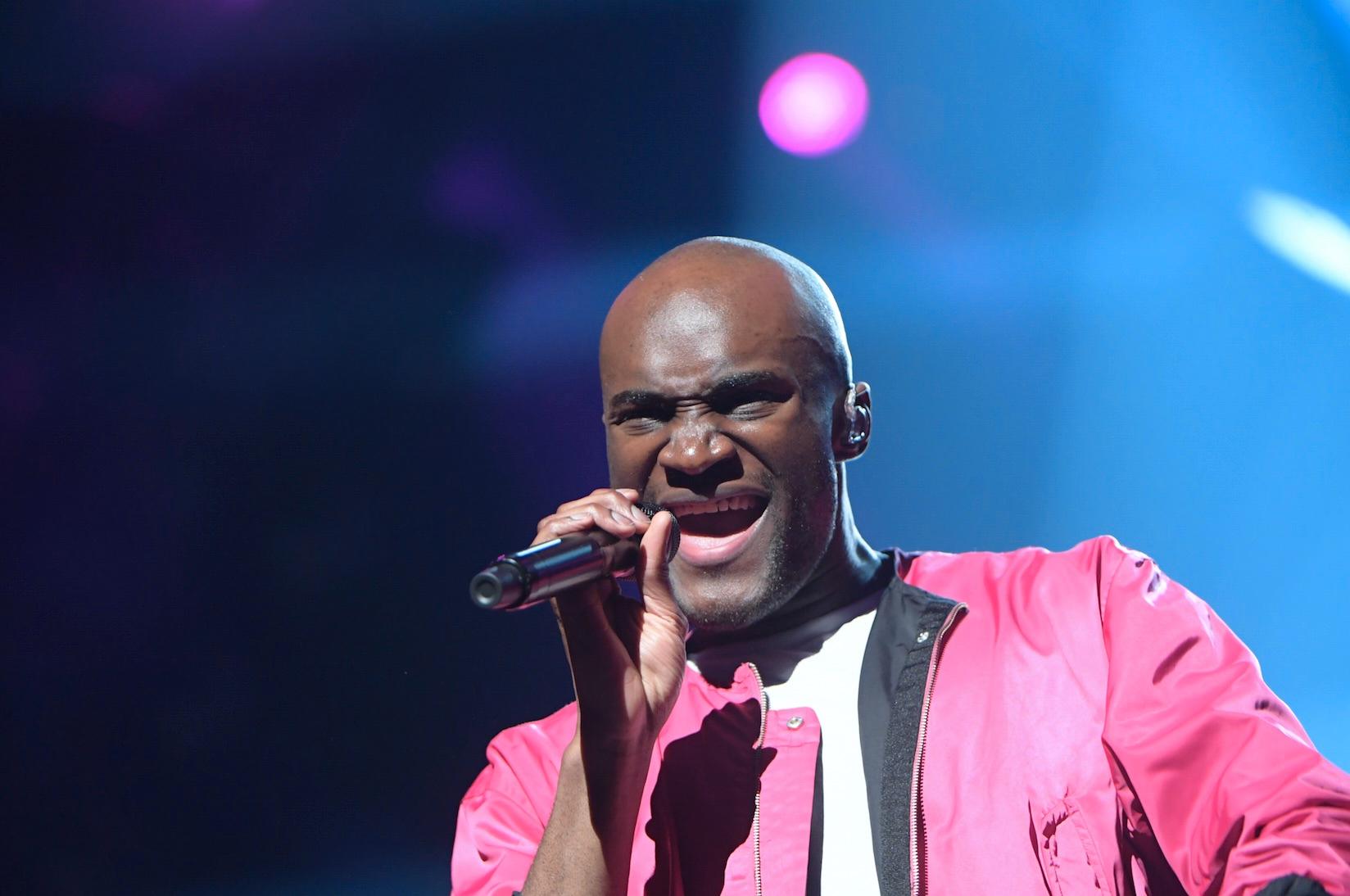 Boris René i Melodifestivalen 2017.