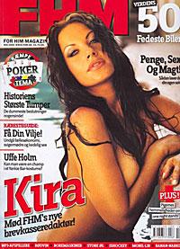 Kira Eggers pryder omslaget på det danska magasinet FHM.
