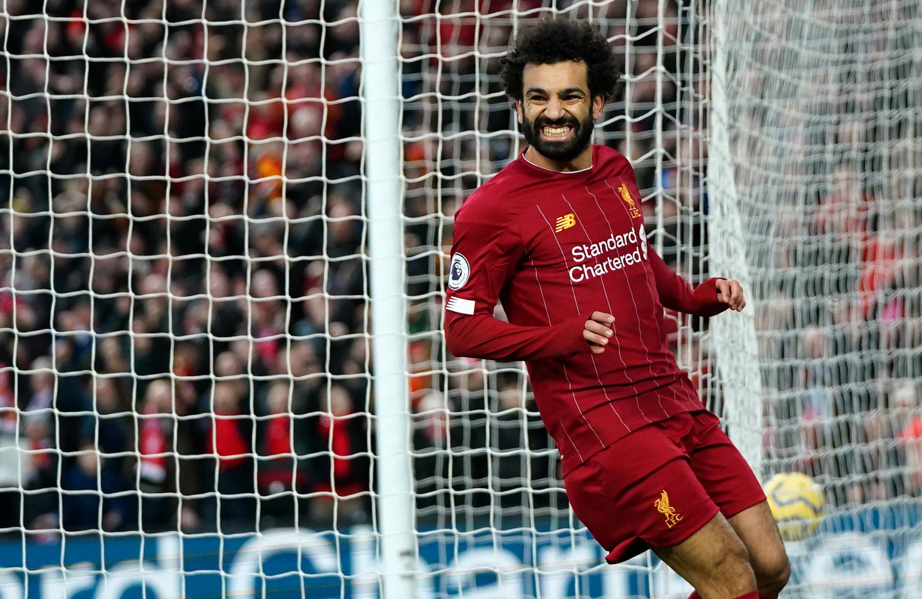 Mohamed Salahs Liverpool leder Premier League. Ligan kommer att sändas i Viasat fram till 2028. Arkivbild.