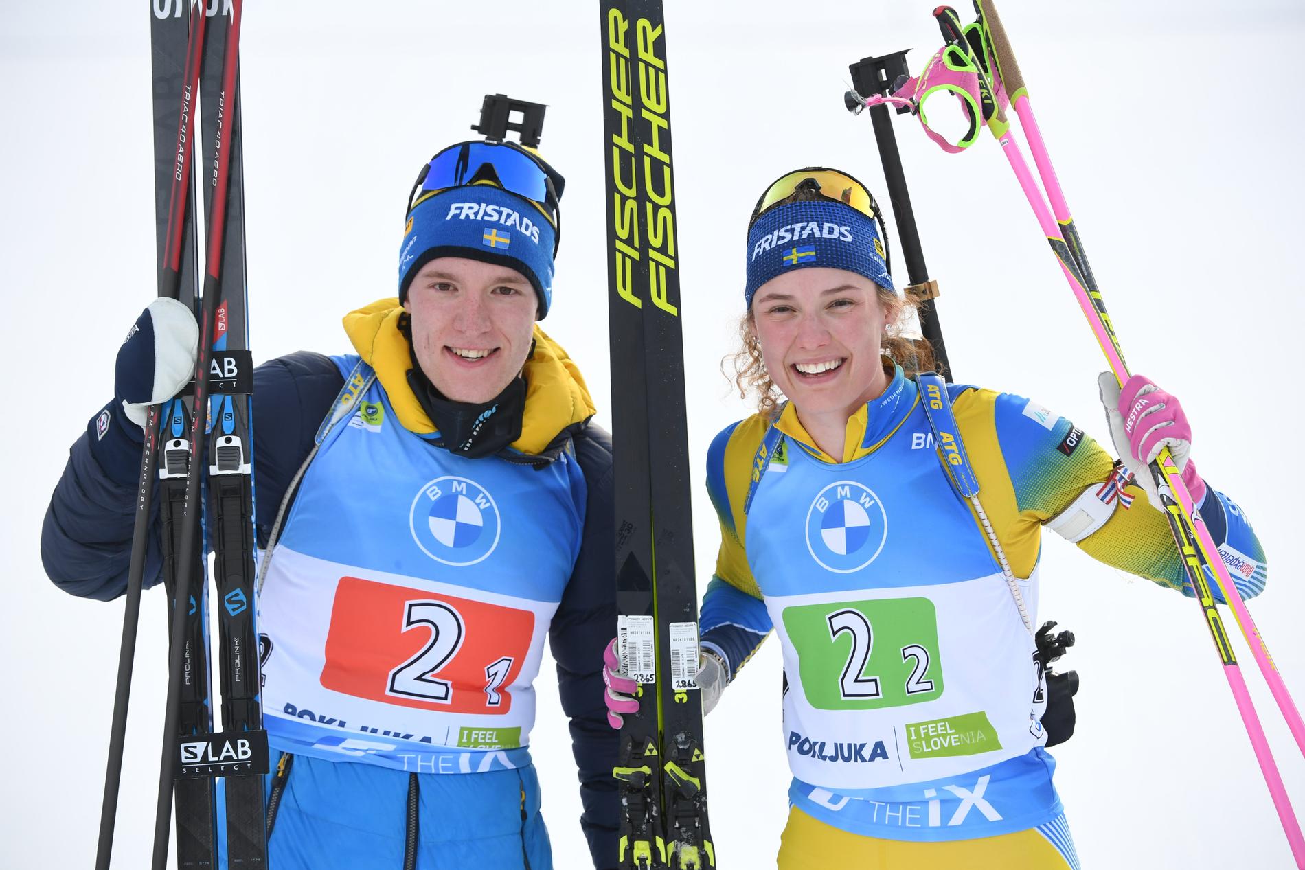 Sebastian Samuelsson och Hanna Öberg är två av Sveriges stora medaljhopp i skidskyttet i OS 2022.