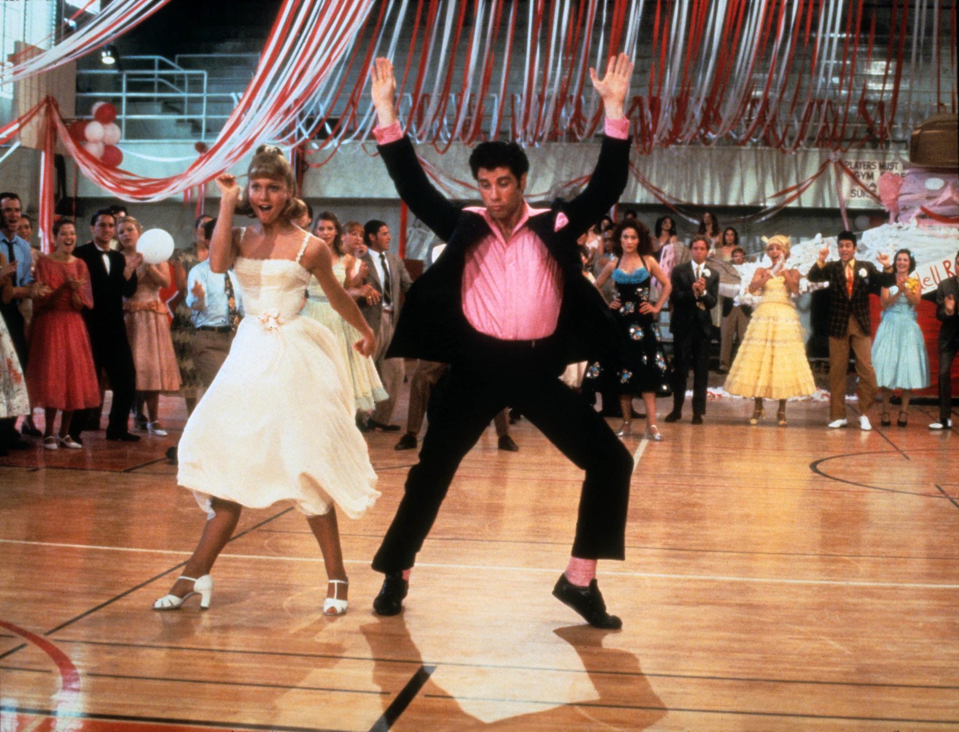 Olivia Newton John och John Travolta i ”Grease”.