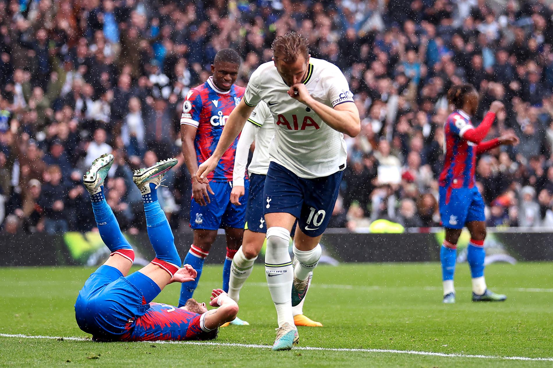 Harry Kane gjorde mål mot Crystal Palace.