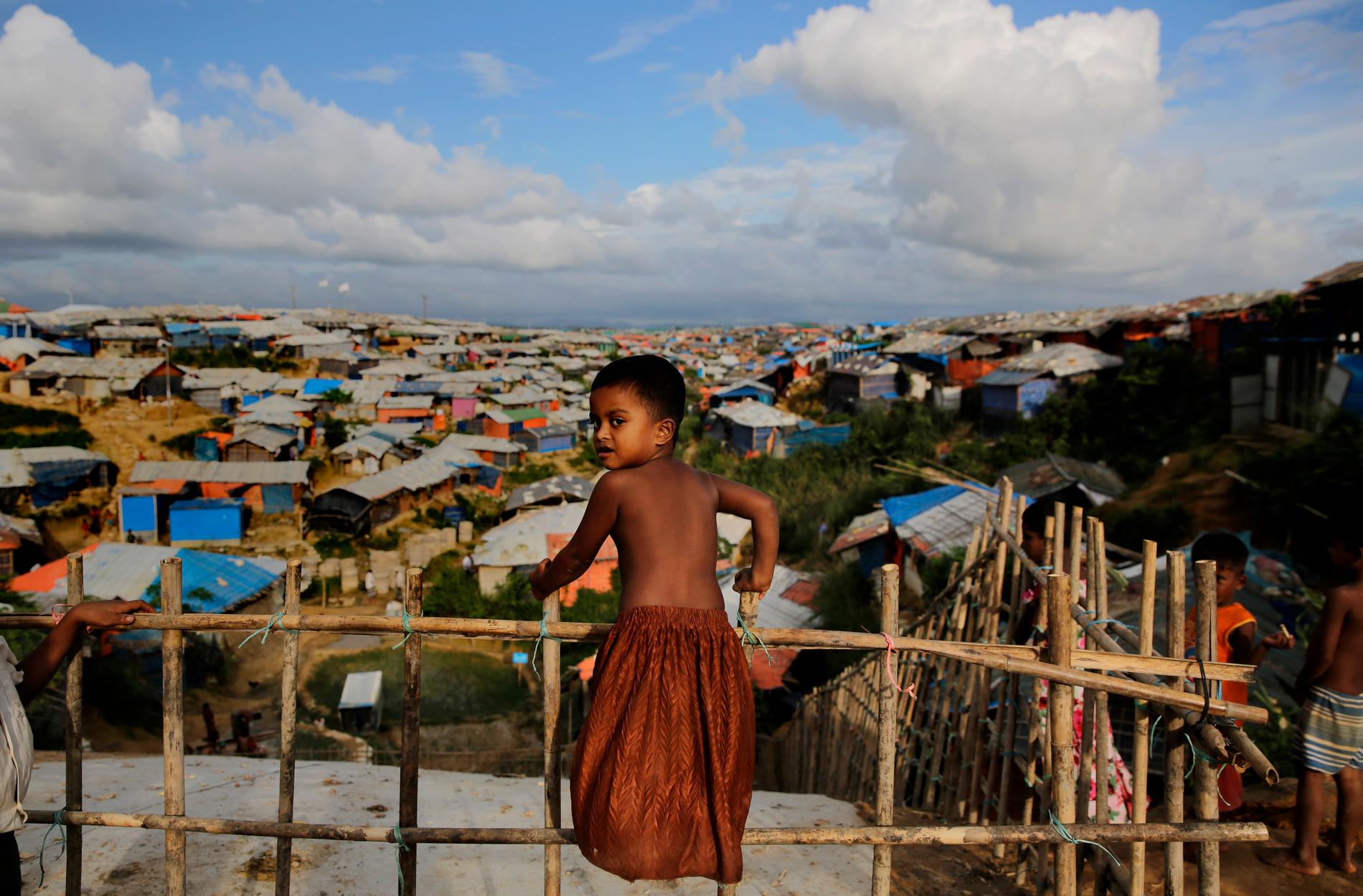 Ett flyktingläger för rohingyer i Bangladesh. Arkivbild.