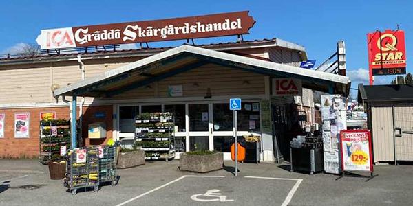 Ica-butiken Gräddö Skärgårdshandel. 