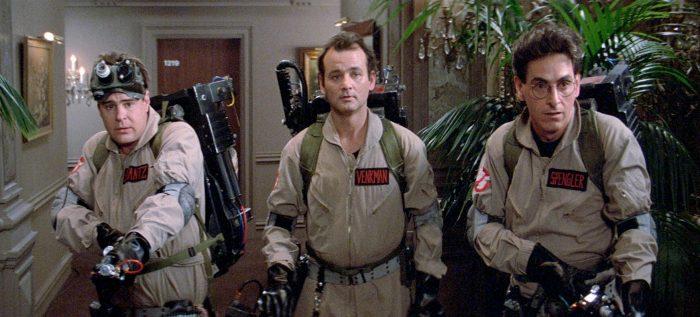 Dan Aykroyd, Bill Murray och Harold Ramis i ”Ghostbusters” (1984).