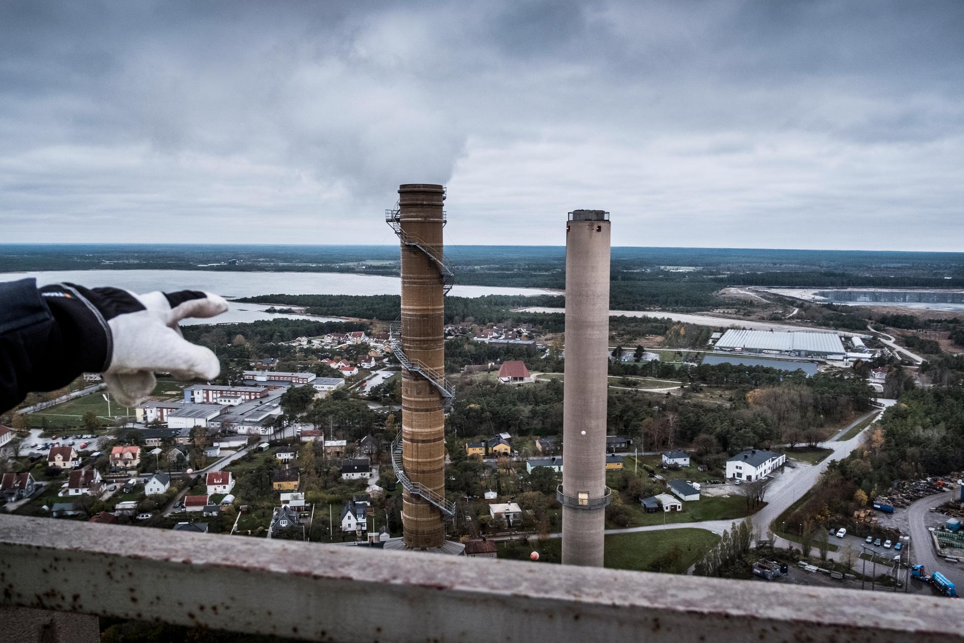 Cementas fabrik i Slite på Gotland är en av de anläggningar där det finns planer på koldioxidinfångning. Arkivbild.