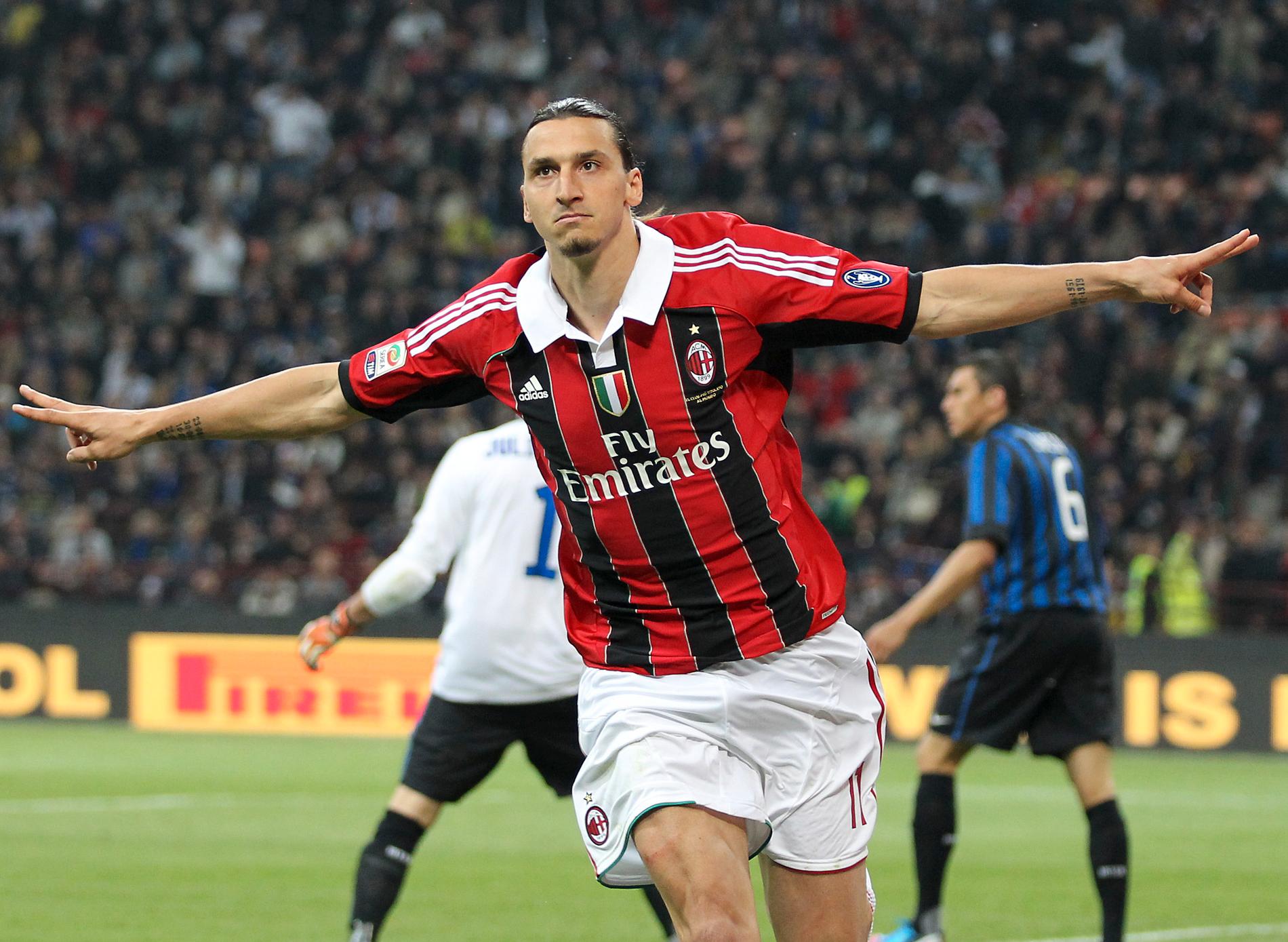 Zlatan spelade i Milan 2012.
