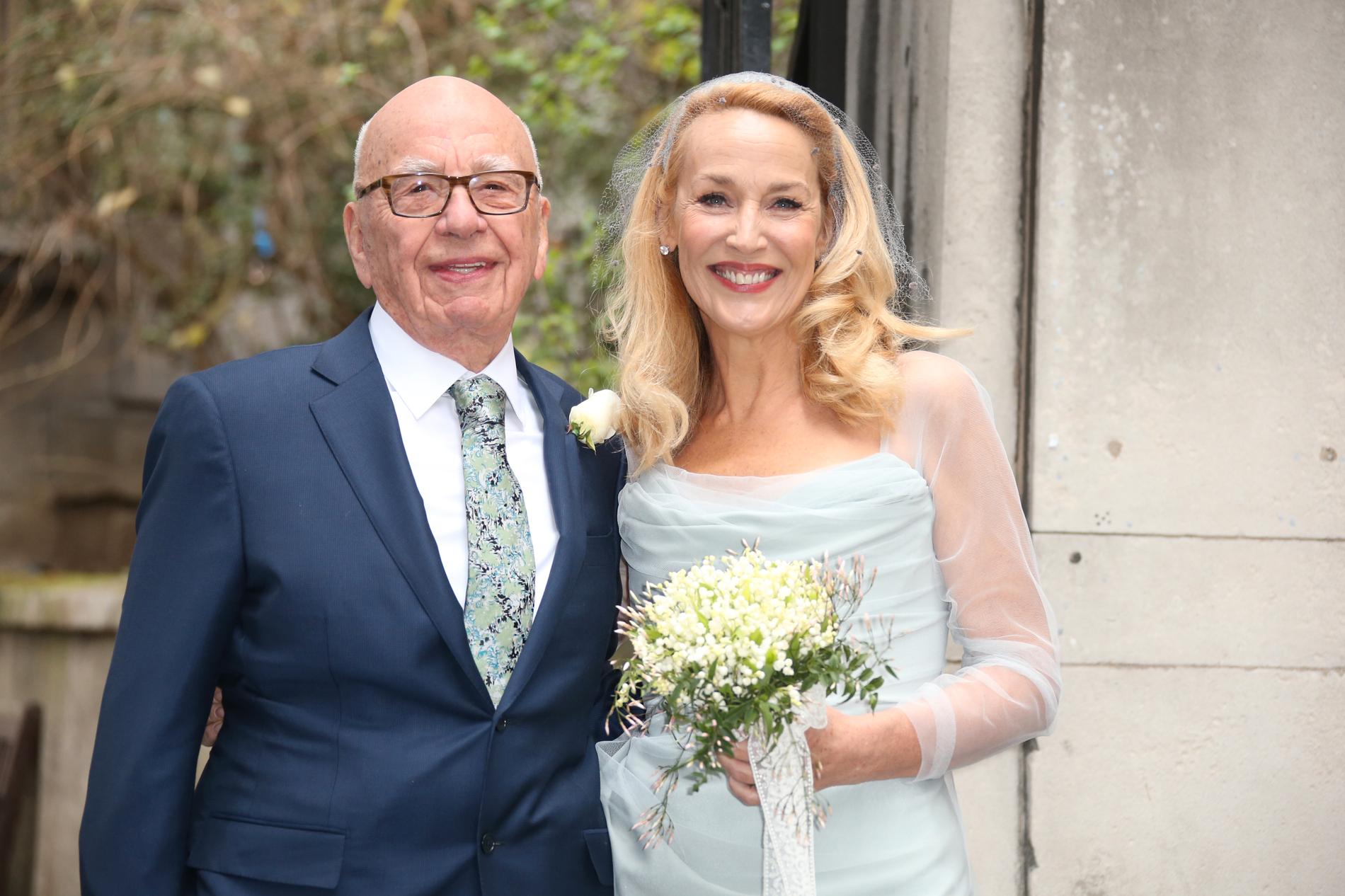 Rupert Murdoch och Jerry Hall gifte sig 2016.