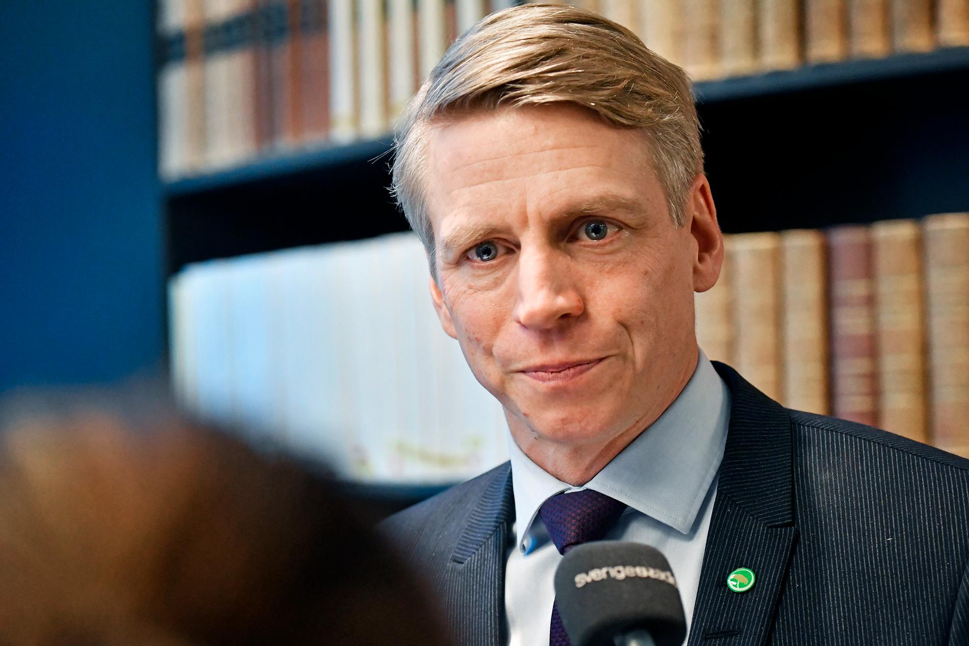  Finansmarknadsminister Per Bolund (MP).
