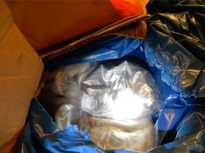 Narkotika för 90 miljoner kronor hittades i en lastbild som stoppades vid Öresundsbron.