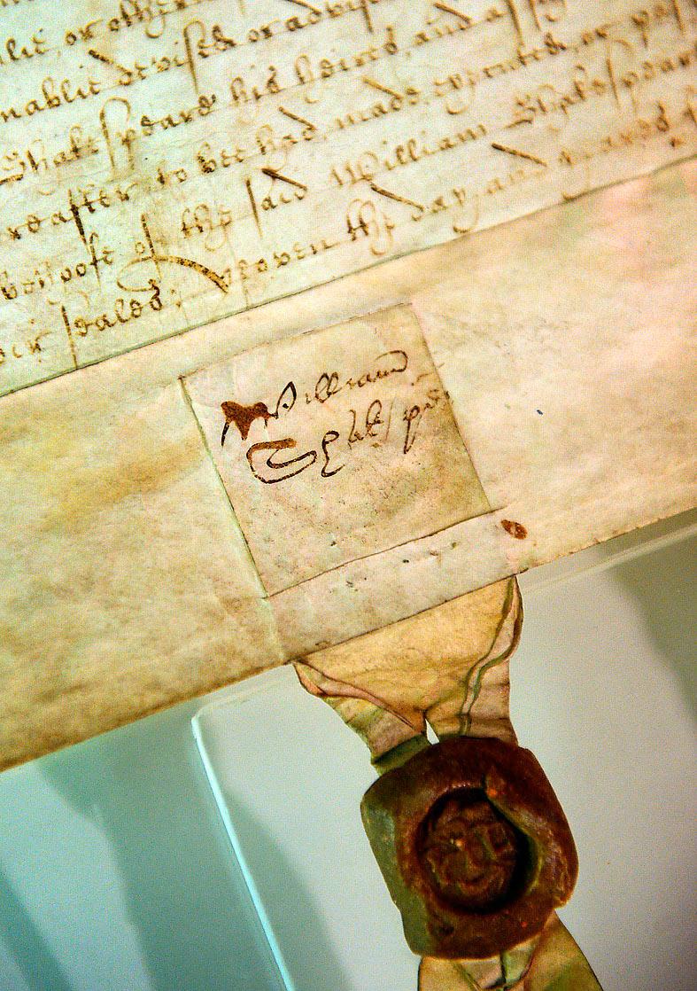 En av sex kända signaturer av Shakespeare. Foto: AP