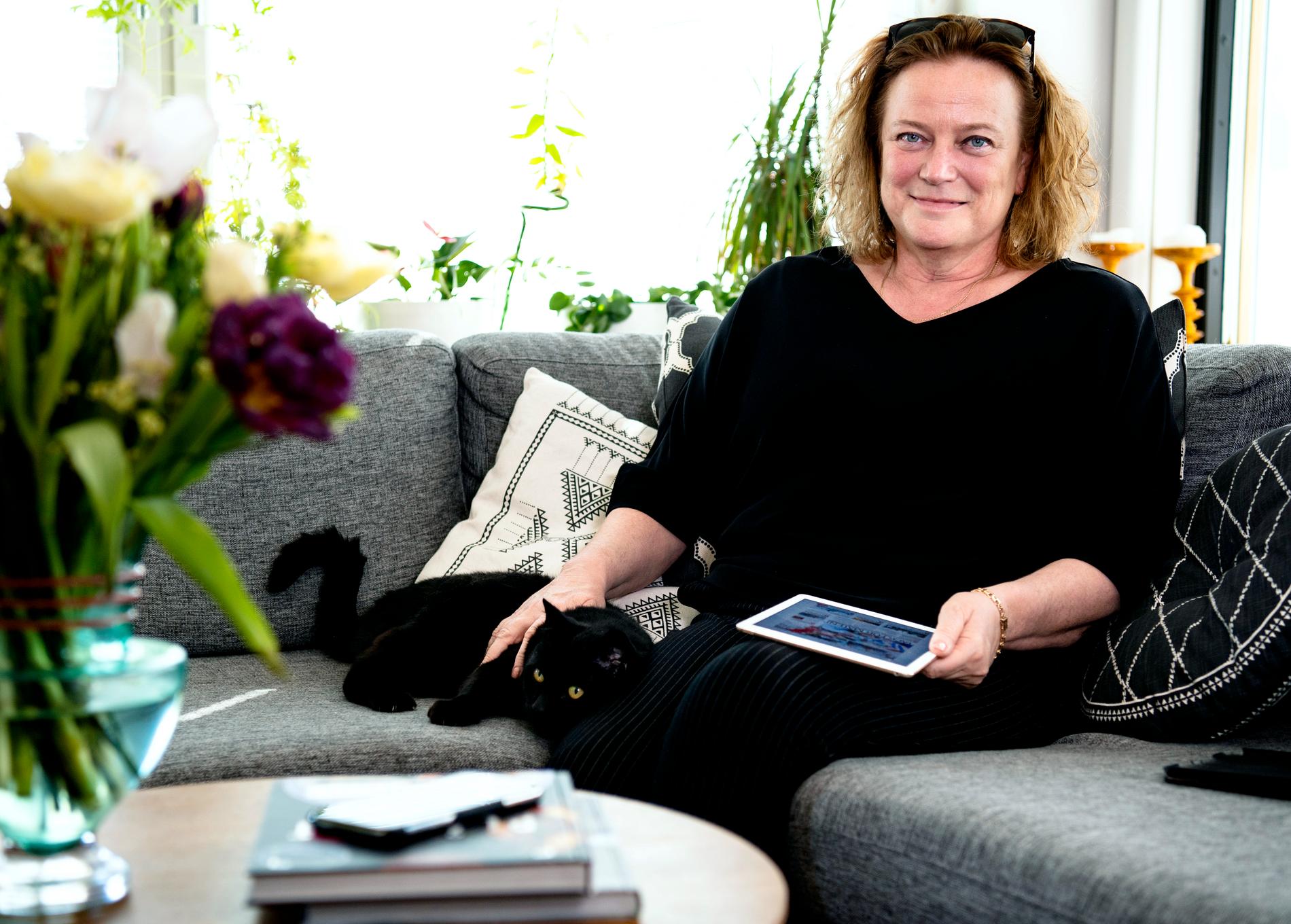 Aftonbladets publisher och chefredaktör Lena K Samuelsson.