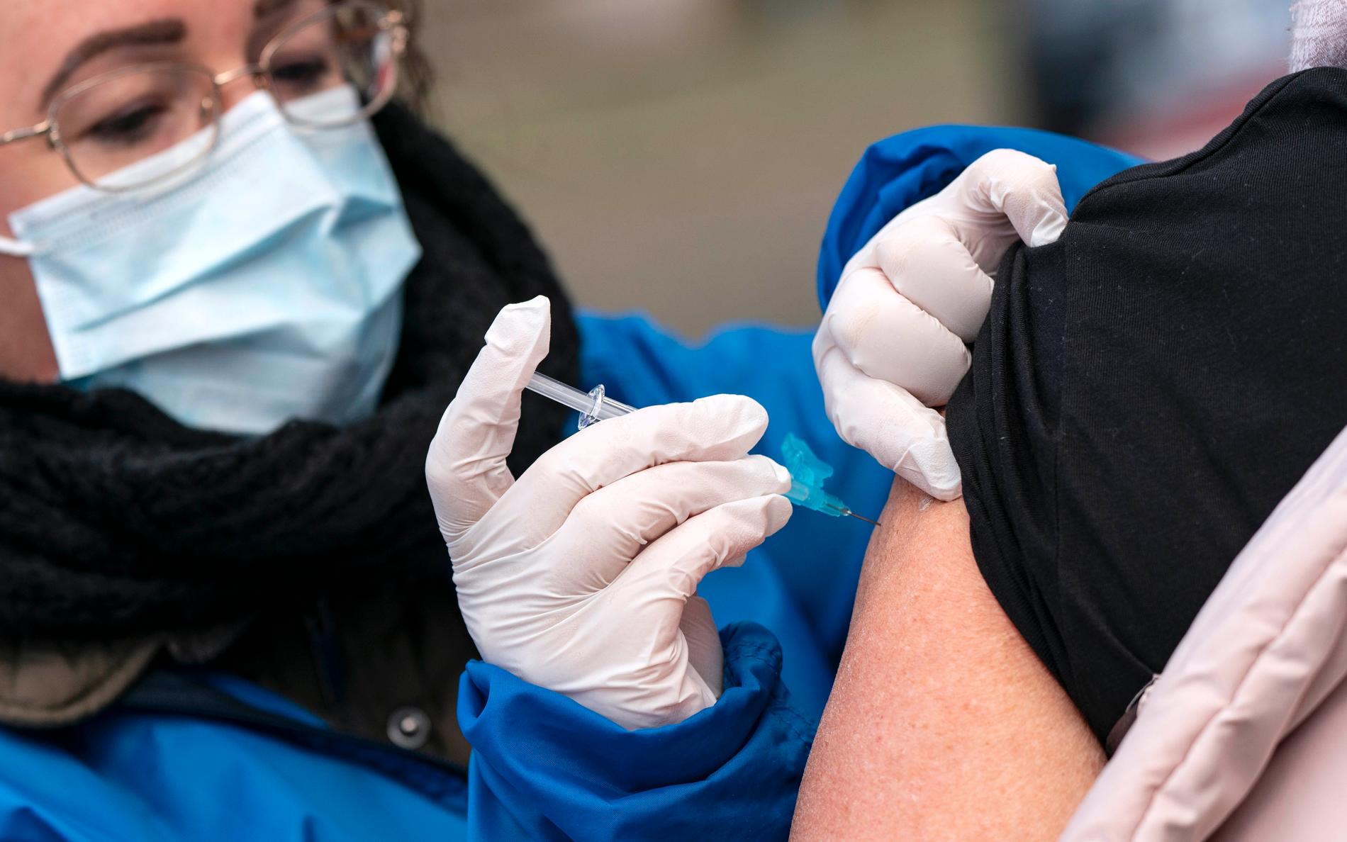 Influensavaccinering i Trelleborg.