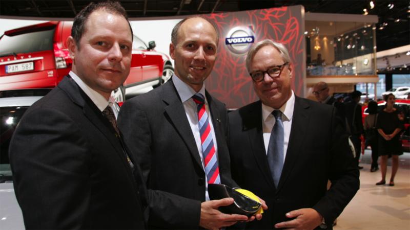 Dr. Michiel R, Euro NCAP, med Thomas Broberg och Olle Axelson.