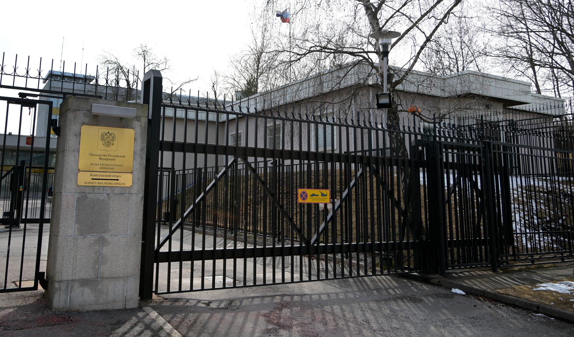 Ryska ambassaden på Kungsholmen i Stockholm.