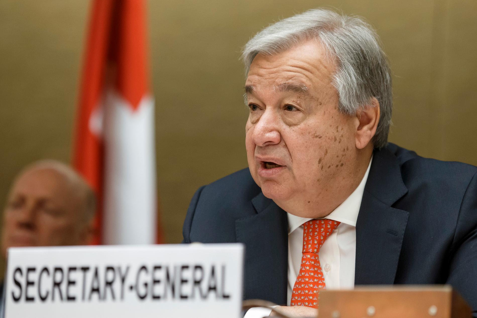 FN:s generalsekreterare António Guterres och FN:s säkerhetsråd håller informellt arbetsmöte på Dag Hammarskjölds Backåkra den 21–22 april. Arkivbild.
