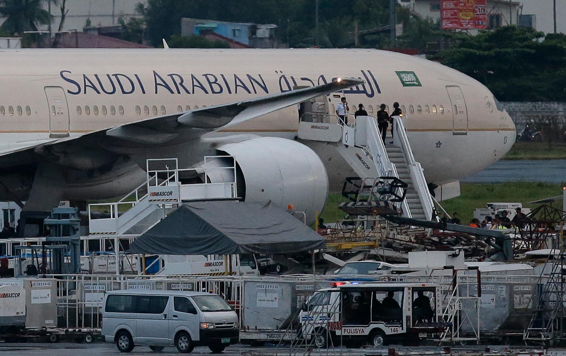 Saudia, eller Saudi Arabian Airlines som flygbolaget också kallas, drar om sina flyglinjer till följd av de ökade spänningarna mellan USA och Iran. Arkivbild.